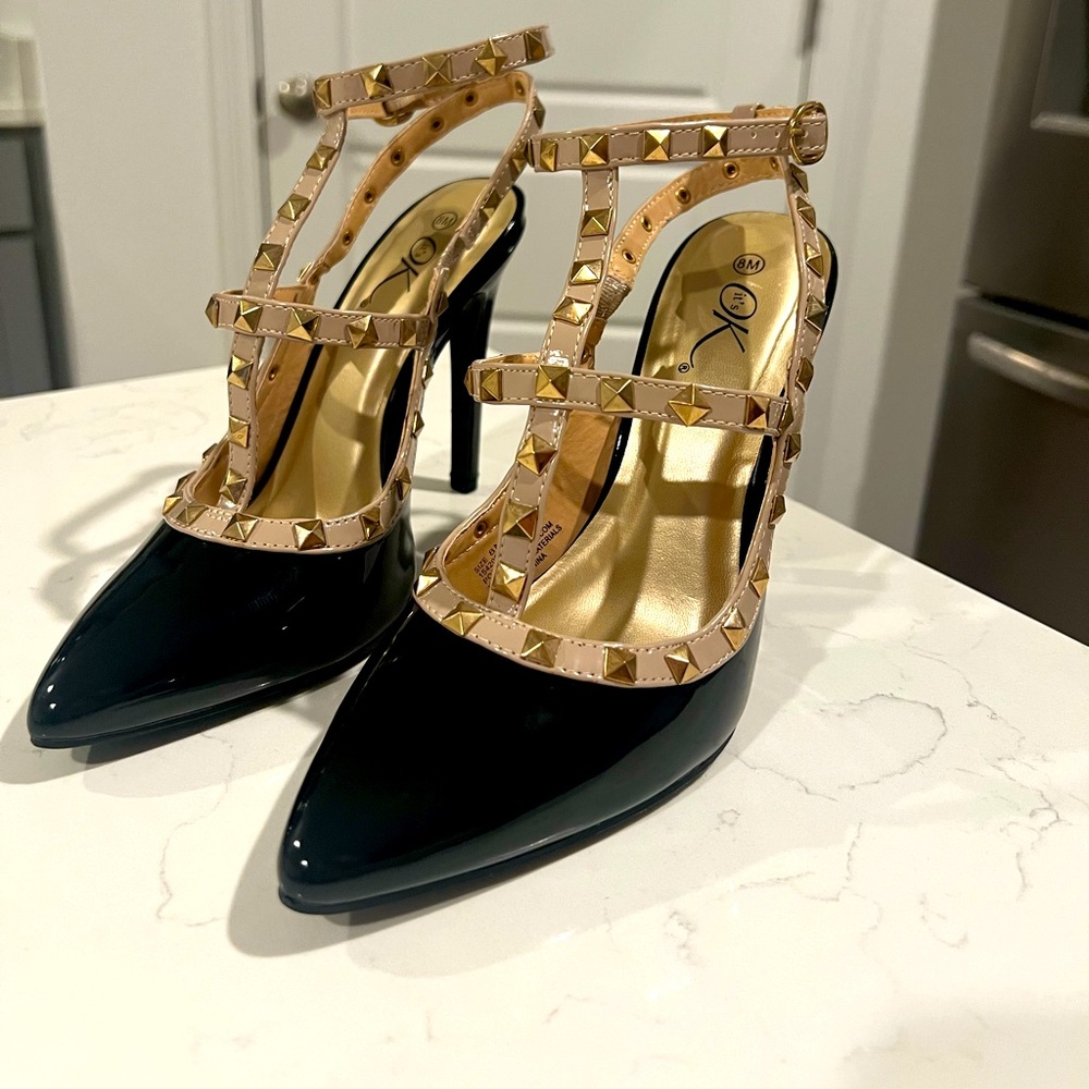 Hot black stilettos
